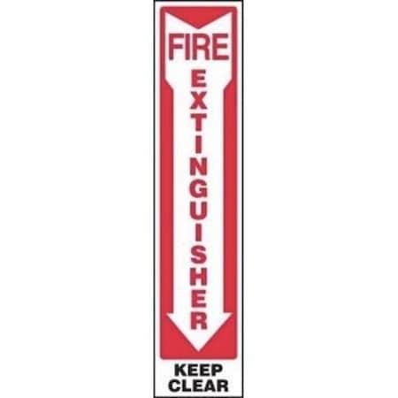 Accuform SAFETY SIGN FIRE EXTINGUISHER  KEEP FRMFXG584XV FRMFXG584XV